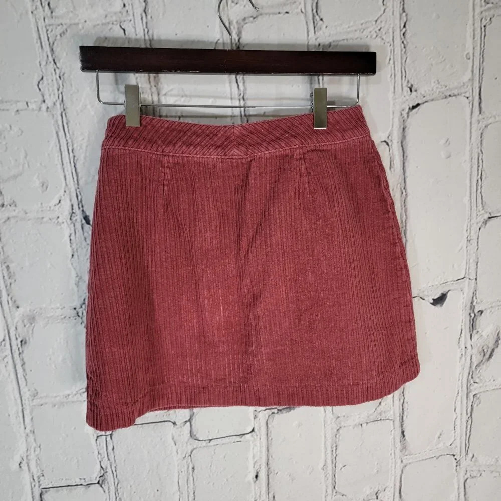 Mi Ami Francescas Rust Color Button Front Corduro… - image 3